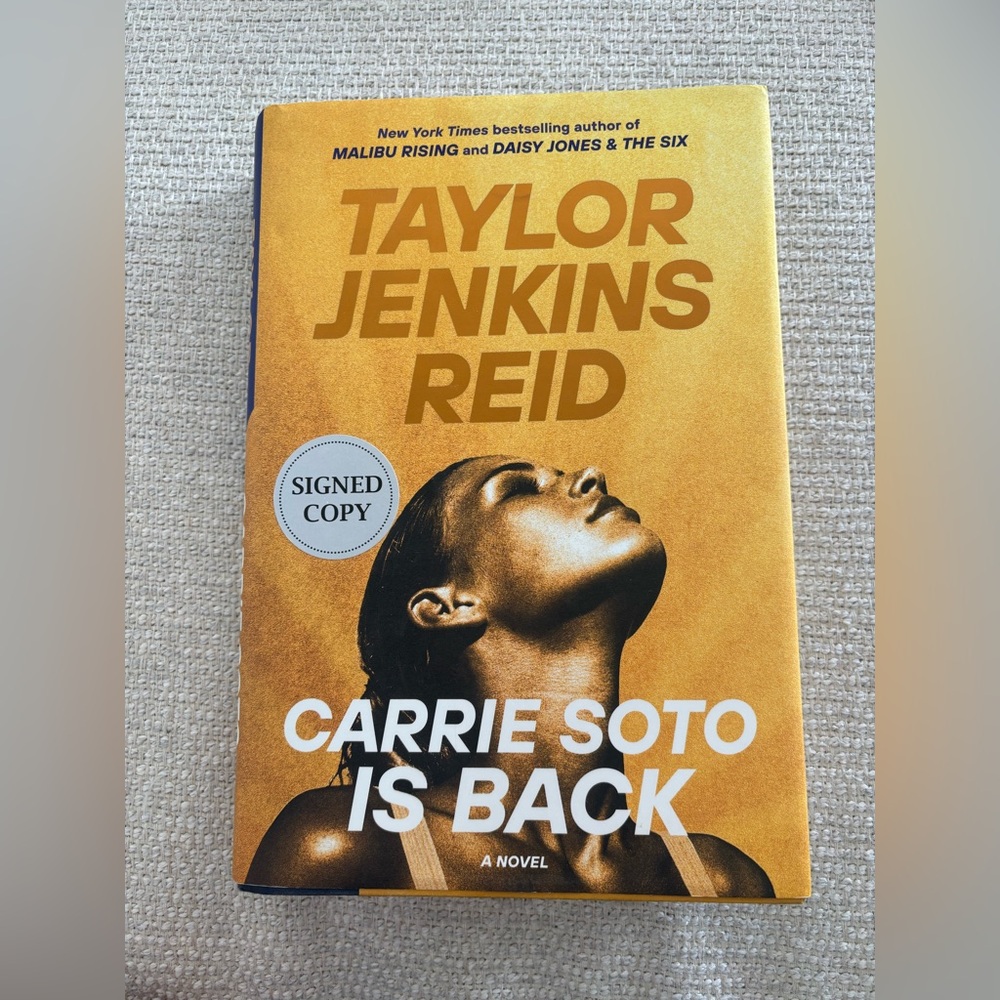 Carrie Soto Is Back by Taylor Jenkins Reid - Signed Copy (hardcover)